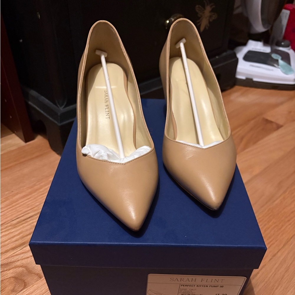 Sarah Flint Tan Perfect 50 Heels
